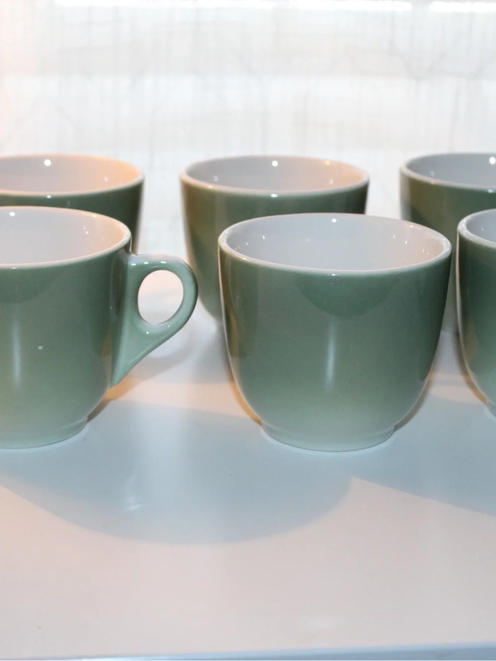 Sage Green Ceramic Mug with Comfortable Handle - Picture 4 of 10